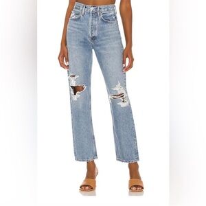 Agolde mid rise loose 90’s Jeans color wander